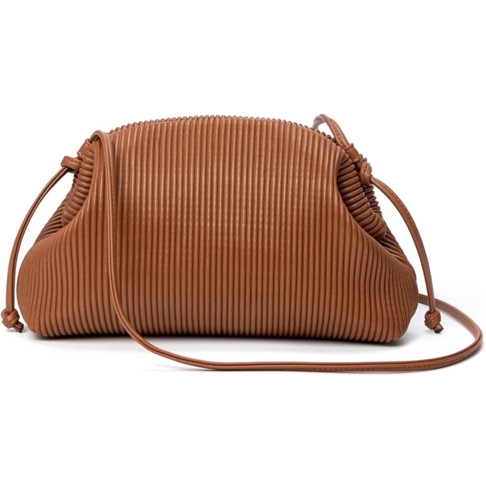 NWOT Tan Textured Crossbody Purse